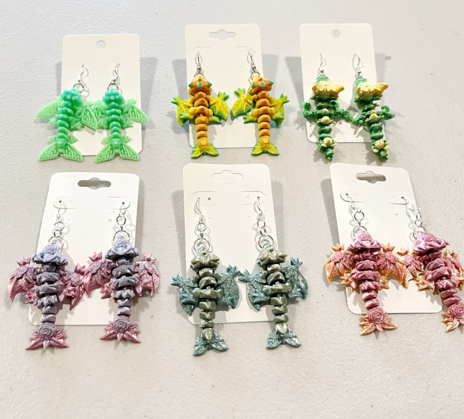 Mystery Dragon Earrings