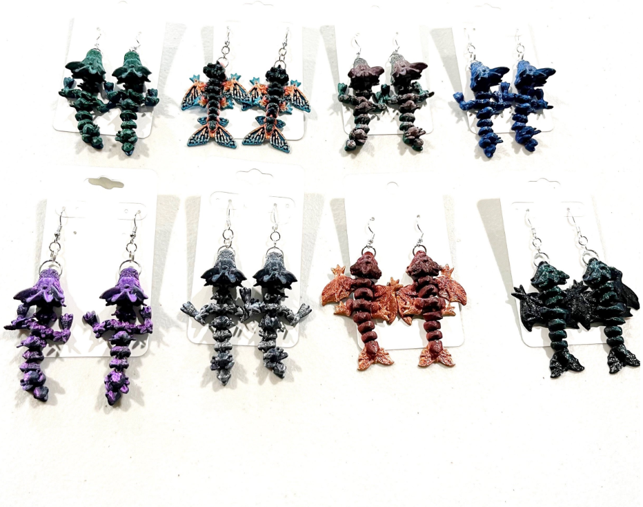 Mystery Dragon Earrings